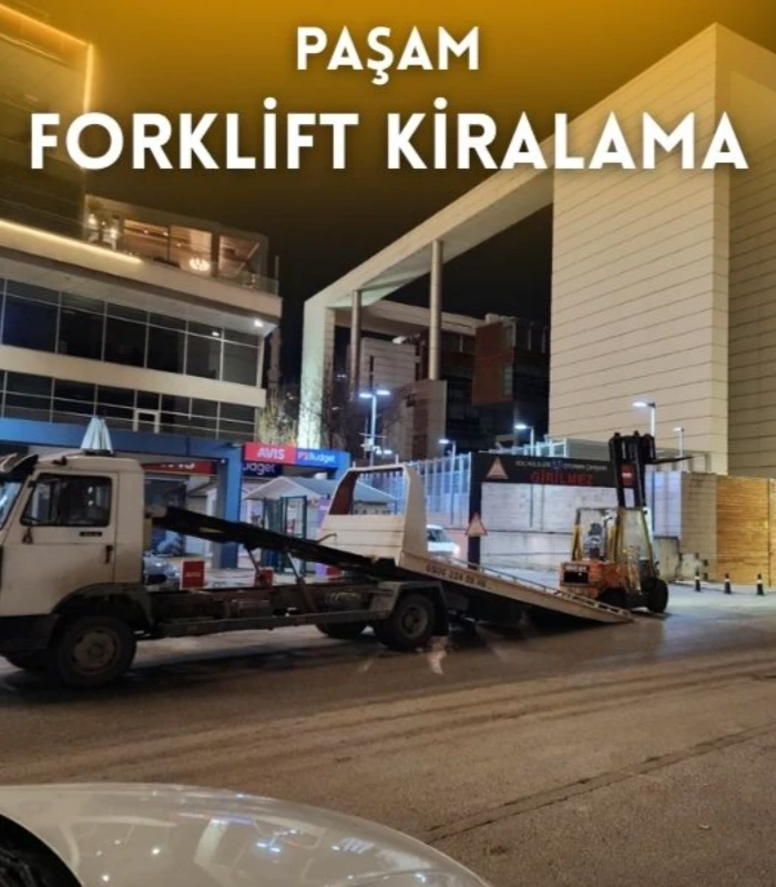 Sincan kiralık forklift hizmeti veren Paşam Forklift Kiralama sahada çalışma